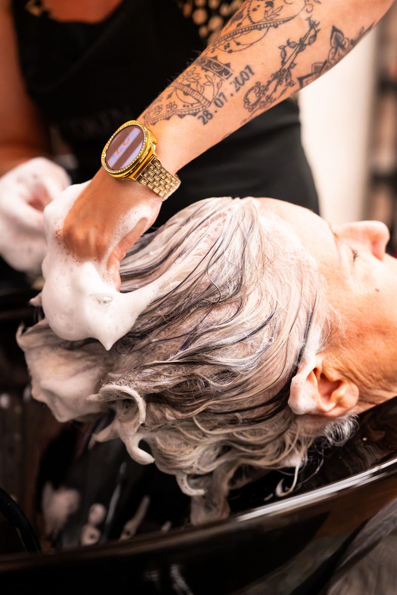 Hair treatment service at Fresh Salon Beechwood